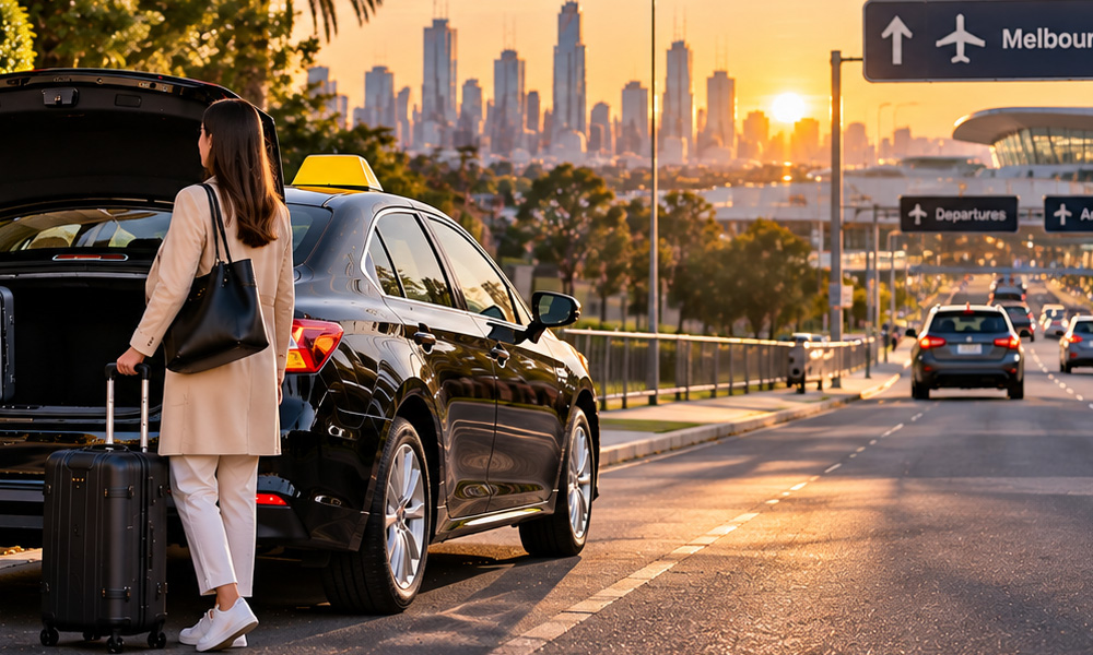 Early Morning Taxi From Albert Park to Melbourne Airport