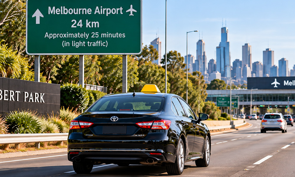 Taxi from Albert Park to Melbourne Airport
